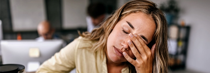 Chiropractic Denver CO Stressed Woman